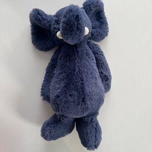 Jellycat Dark Blue Bashful Elephant